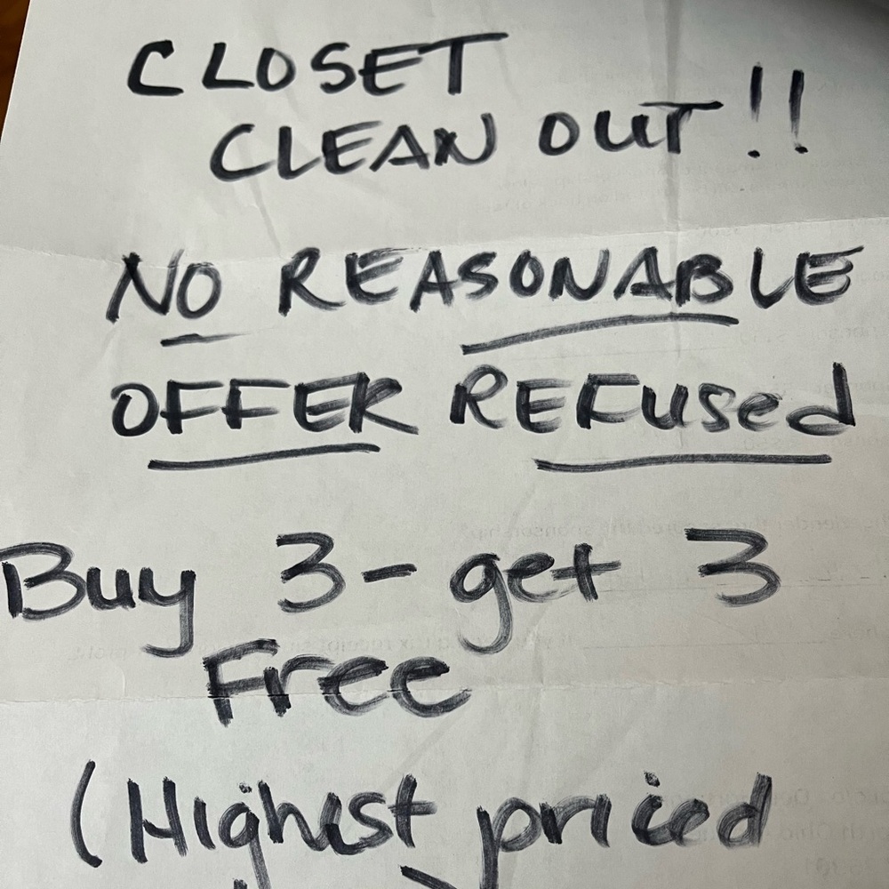 CLOSET CLEAN OUT!!!!!